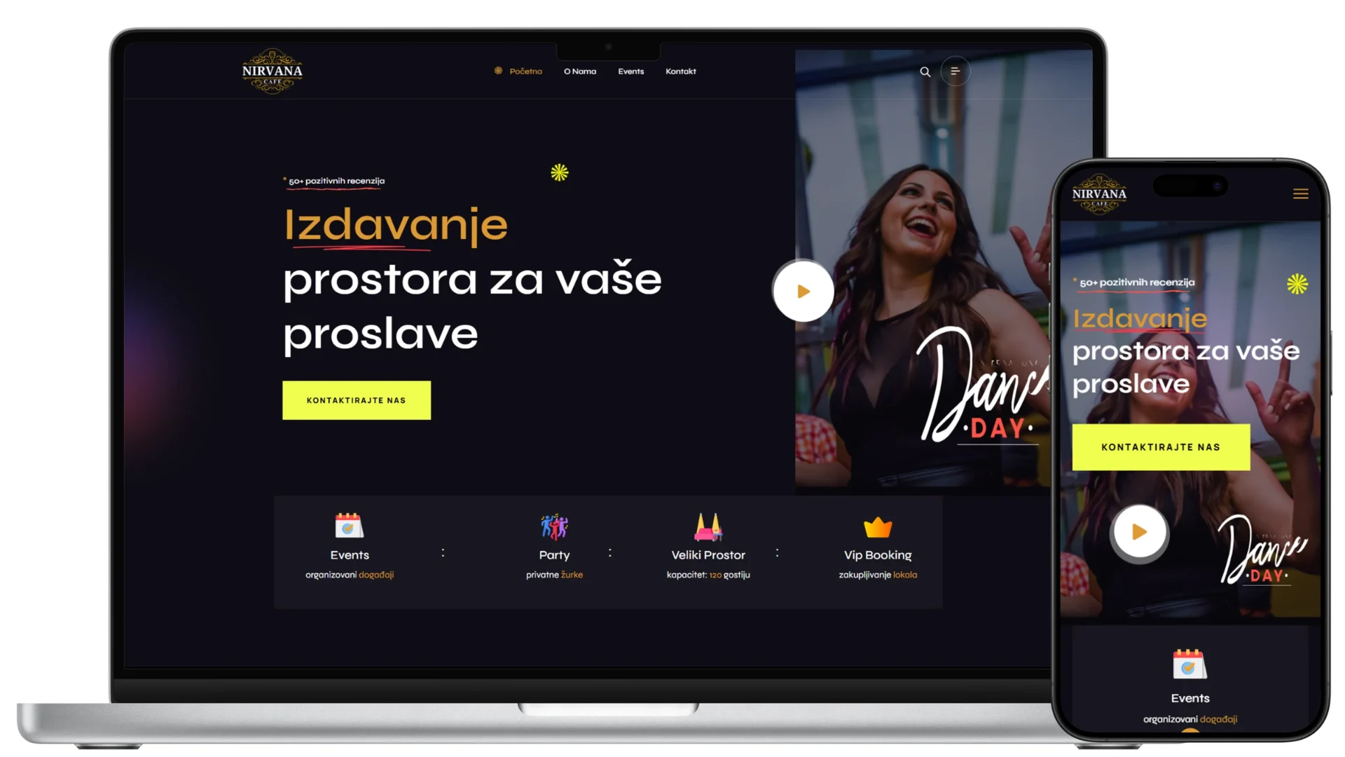 Nirvana – Café Club for daytime and nightlife outings